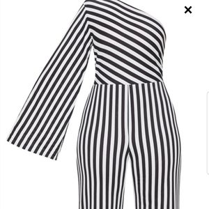 One shoulder jumpsuit